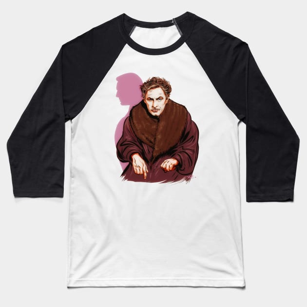 John Barrymore - An illustration by Paul Cemmick Baseball T-Shirt by PLAYDIGITAL2020